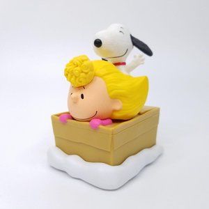 McDonalds 2015 Peanuts Movie Happy Meal Toy 5 Sally Snoopy Box Sled Rolling